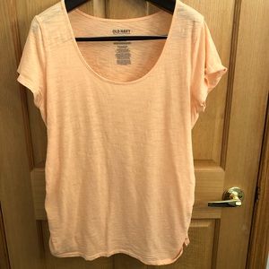 Old Navy Maternity Short Sleeve T-Shirt Bright Orange Pregnancy Top XL